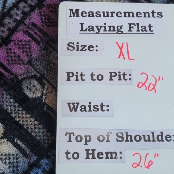 Paris Hues Patterned Multicolor V Neck Cardigan Sweater size XL - Picture 7 of 7